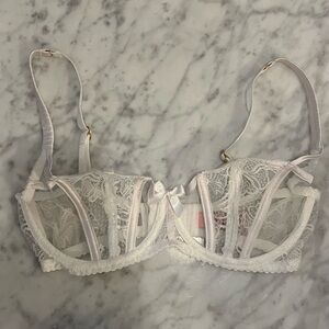 Agent Provocateur white Rozlyn balconette underwired bra